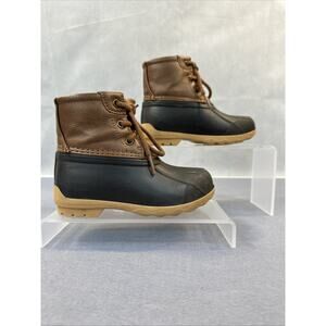 Sperry Rain Boots Youth Boys 8M Port Brown Size 7